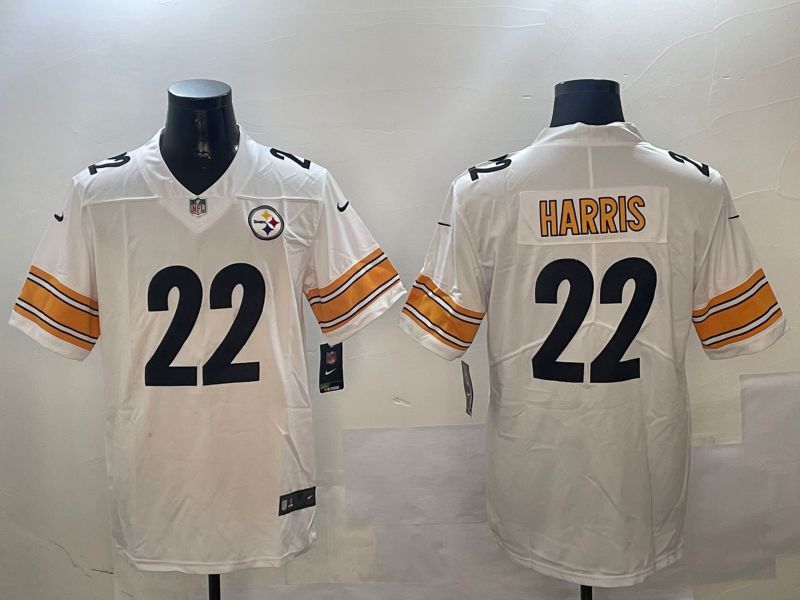 Men Pittsburgh Steelers #22 Harris White Second generation 2024 Nike Limited NFL Jersey style 01042->pittsburgh steelers->NFL Jersey